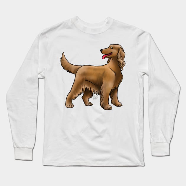 Dog - Irish Setter - Red Long Sleeve T-Shirt by Jen's Dogs Custom Gifts and Designs